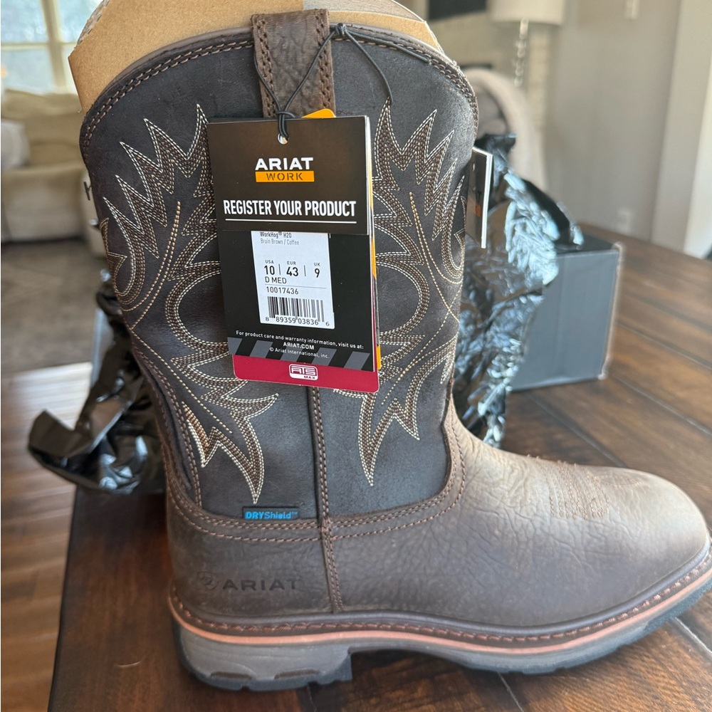 Ariat WorkHog H2O Bruin Brown Boots